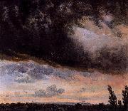 Johan Christian Dahl Cloud Study with Horizon Germany oil painting artist
